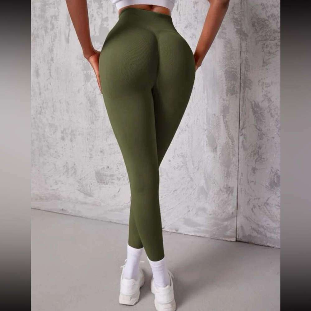 high waist scrunch sports leggings